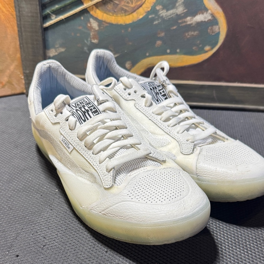 Vans White Low Top Athletic Sneakers